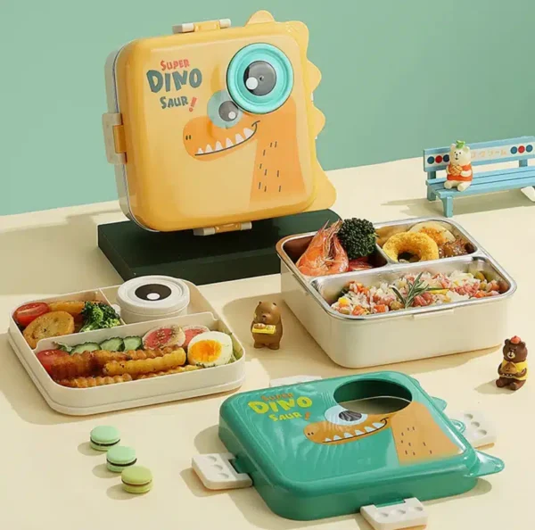 Dino Eye - Spill Free Steel Lunch Box