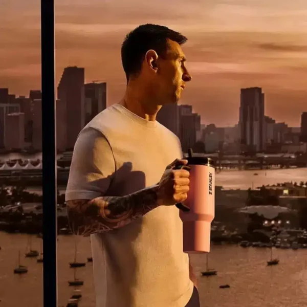 Messi x Stanley 40oz Flip Straw Quencher Tumbler